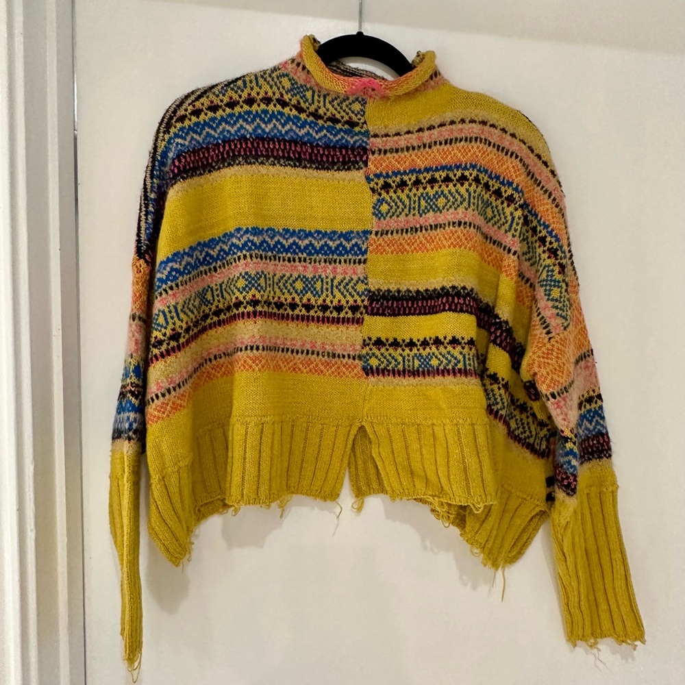 Multicolor Patterned Women's Sweater